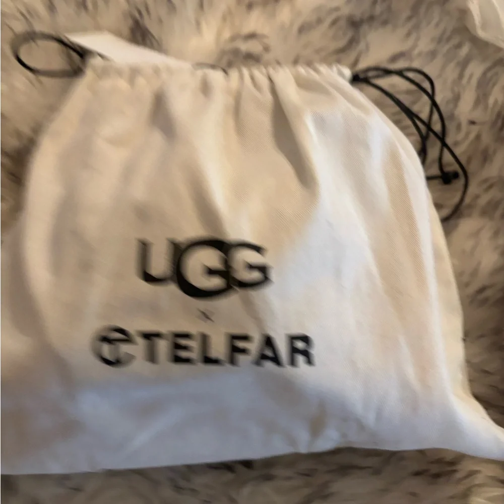 Telfar x UGG Women's Small shearling Shopper - Roasted chestnut - Picture 3 of 6